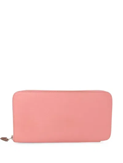 Pre-owned Hermes Leather Wallet In Pink