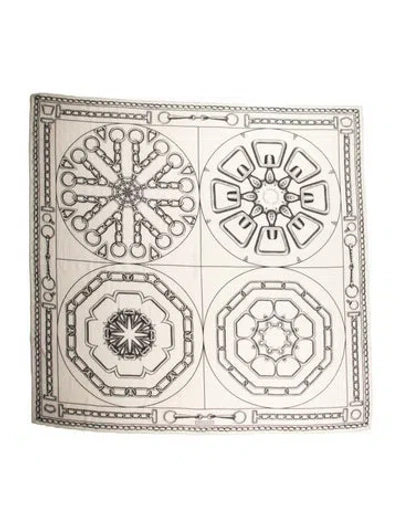 Pre-owned Hermes L'effet Kaleidoscope Cashmere Shawl In Neutrals