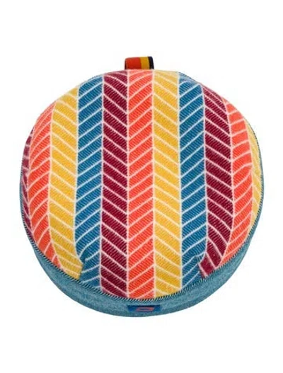 Pre-owned Hermes Les Cabanes Pillow Cushion In Blue