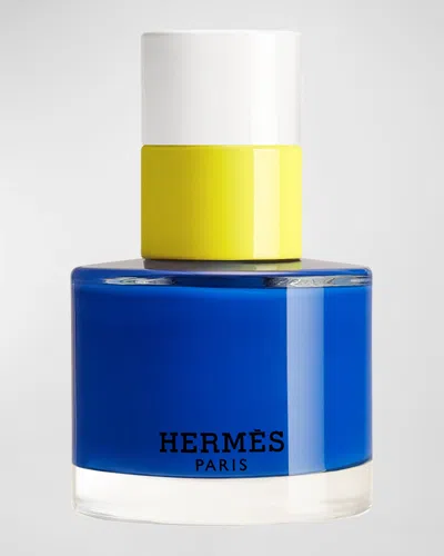 Hermes Les Mains  Nail Enamel, 62 Bleu Electrique In White