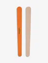Hermes Les Mains Hermès Nail File Set Of 12 In Beige/orange
