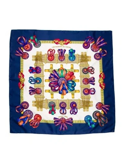 Pre-owned Hermes Les Rubans Du Cheval Silk Scarf
