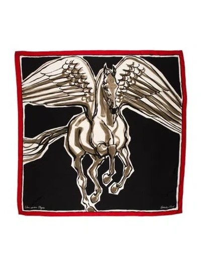 Pre-owned Hermes Libre Comme Pegase Cashmere Shawl