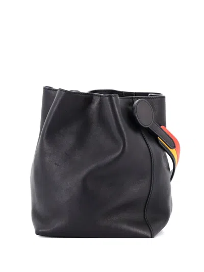 Pre-owned Hermes Licol Bag Evercolor 17 Bucket Bag In Black