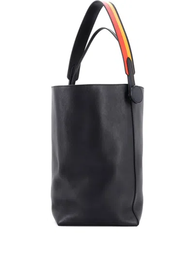 Pre-owned Hermes Licol Bag Volupto 19 Bucket Bag In Black
