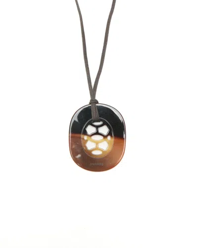 Pre-owned Hermes Hermès Lift Necklace In Brown