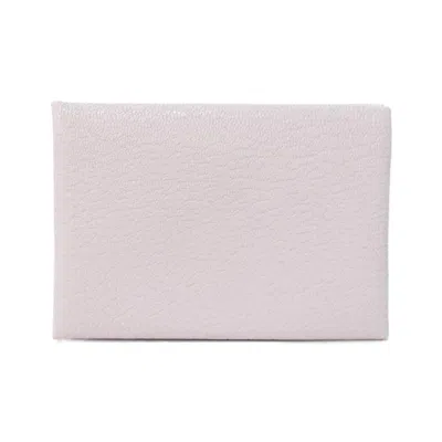 Pre-owned Hermes Light Pink Chevre Leather Coin Purse/coin Case ()