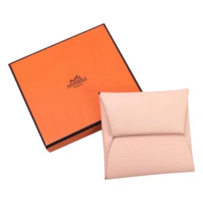 Pre-owned Hermes Light Pink Coin Purse