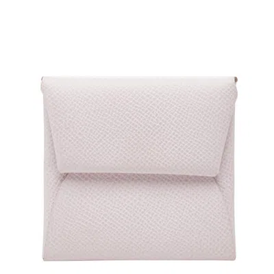 Pre-owned Hermes Light Pink Pink Epsom Leather Coin Purse/coin Case ()