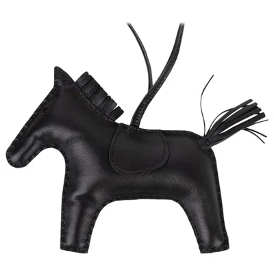 Pre-owned Hermes Limited Edition So Black Rodeo Horse Mm Bag Charm