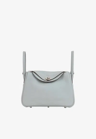 Hermes Lindy 26 In Gris Pantin Clemence Leather With Palladium Hardware In Gray