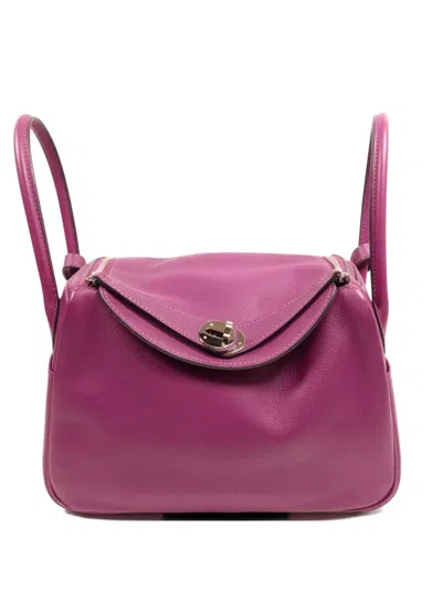Pre-owned Hermes Lindy 26 Shoulder Bag In Purple