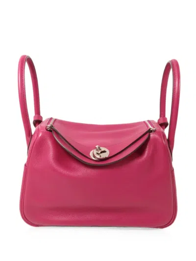 Hermes Lindy 26 Shoulder Bag In Pink