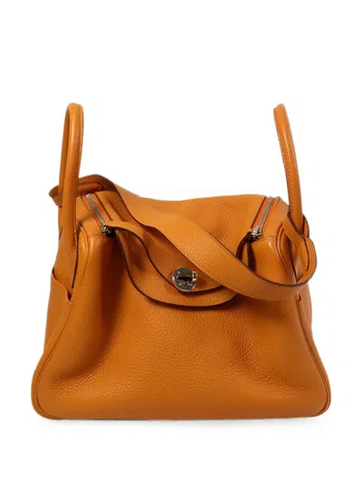 Hermes Lindy 30 Handbag In Orange