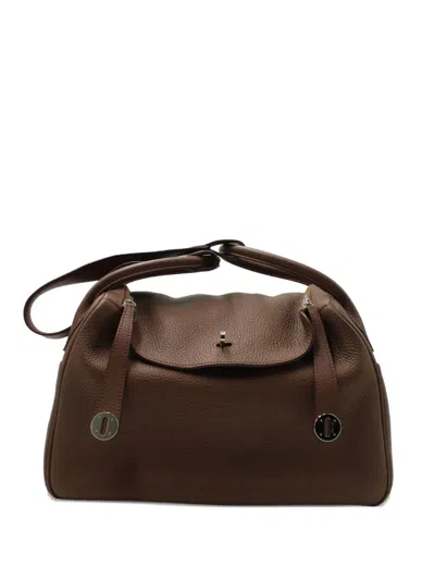 Pre-owned Hermes Lindy 30 Shoulder Bag In Brown