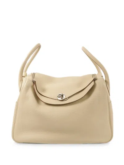 Hermes Lindy 34 Tote Bag In Neutral