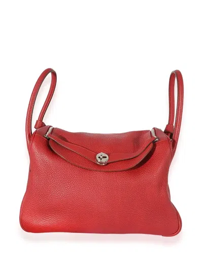 Pre-owned Hermes  Lindy 34 2way Bag In Red