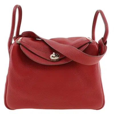 Pre-owned Hermes Hermès Lindy Red Leather Shoulder Bag ()