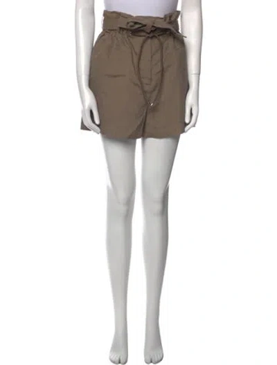 Pre-owned Hermes Linen Knee-length Shorts In Brown
