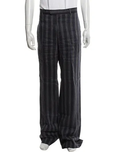 Pre-owned Hermes Linen Pants In Blue