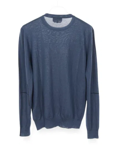 Pre-owned Hermes Logo Sweater In Blue