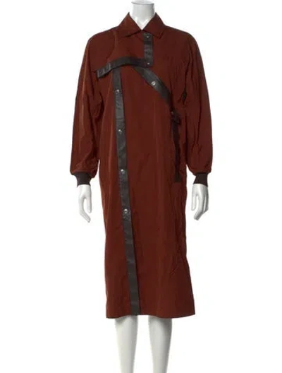 Pre-owned Hermes Long Dress In Brown