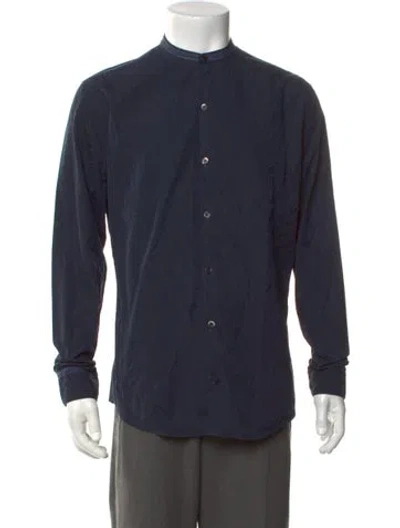 Pre-owned Hermes Long Sleeve Shirt In Blue