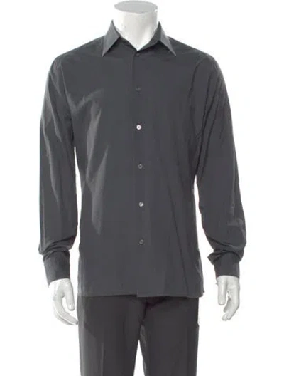 Pre-owned Hermes Long Sleeve Shirt In Gray