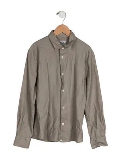 Pre-owned Hermes Long Sleeve Shirt In Gray