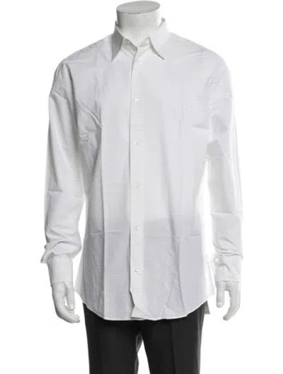 Pre-owned Hermes Long Sleeve Shirt In White