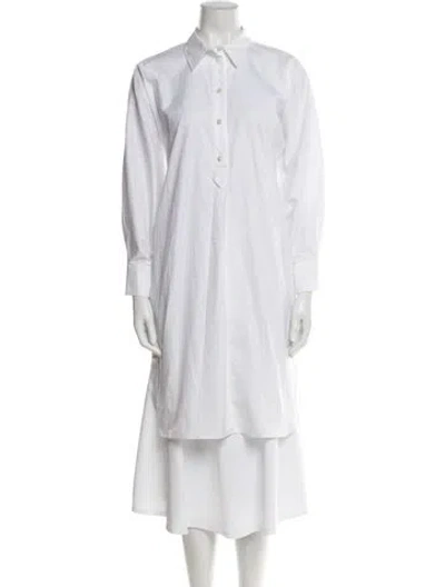 Pre-owned Hermes Long Sleeve Tunic In White