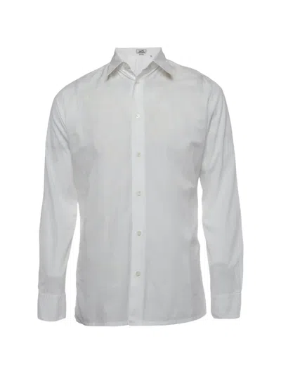 Pre-owned Hermes Long-sleeve Shirt In White