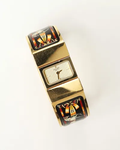 Pre-owned Hermes Hermès Loquet 19mm Ref Lo1.201 Full Set Watch