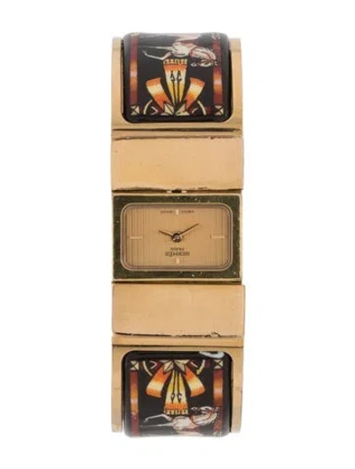 Pre-owned Hermes Loquet Watch, 19mm In Multi
