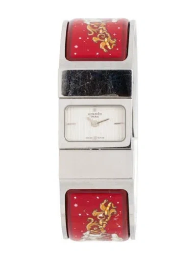 Pre-owned Hermes Loquet Watch, 19mm In Multi