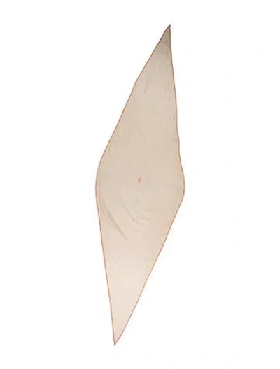 Pre-owned Hermes Losange Cashmere Scarf In Neutral