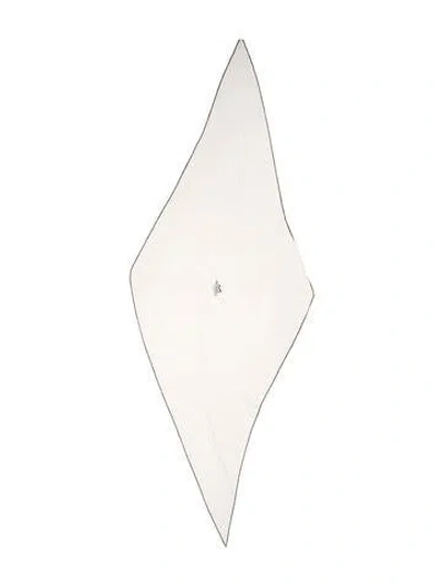 Pre-owned Hermes Losange Silk Scarf In Neutral