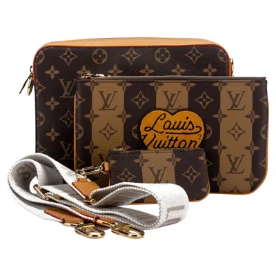 Pre-owned Hermes Louis Vuitton Abloh X Nigo Multi Pochette Nib In Black