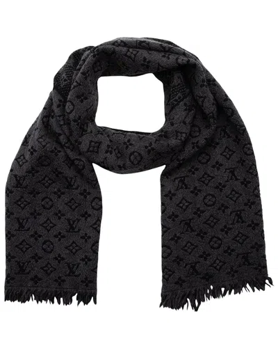 Pre-owned Hermes Louis Vuitton Wool Monogram Classic Scarf (authentic Pre-loved)