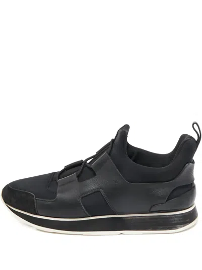 Pre-owned Hermes Low-top Sneakers In Black