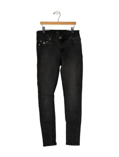 Pre-owned Hermes Low-rise Skinny Leg Jeans In Gray