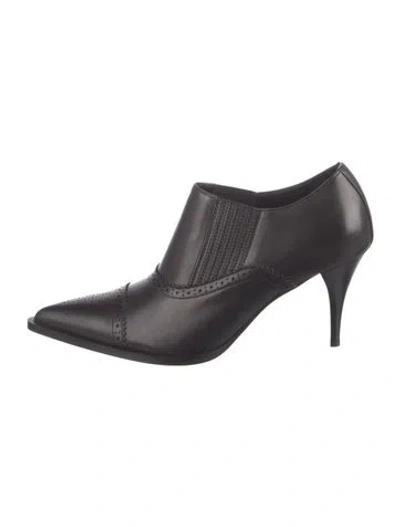 Pre-owned Hermes Luna Leather Pumps In Black
