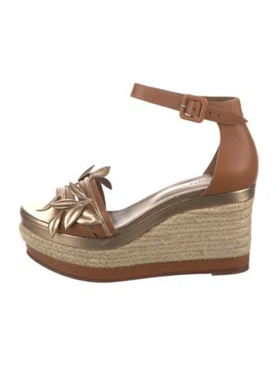 Pre-owned Hermes Mambo Jute Espadrilles In Neutral