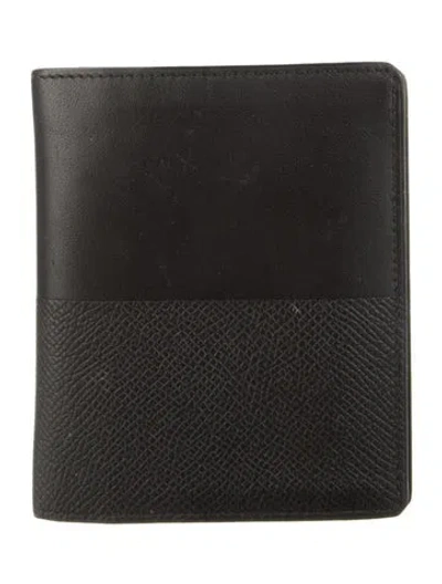Pre-owned Hermes Manhattan Card Holder In Brown