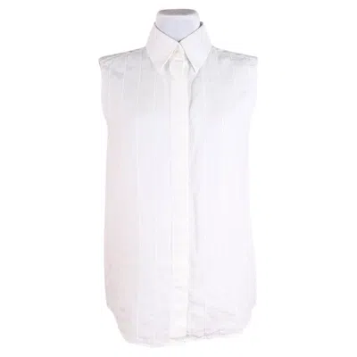 Pre-owned Hermes Margiela Sleeveless Linen Shirt In Gray