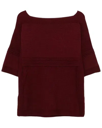 Pre-owned Hermes Marni Y2k Asymmetric-cut Midi Dress With Off-shoulder Sleeves & V-neckline,  Size Fr, 42 (authentic 
