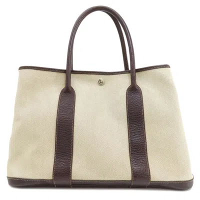 Pre-owned Hermes Marron Toile H Tote Bag ()