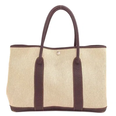 Pre-owned Hermes Marron Toile H Tote Bag ()