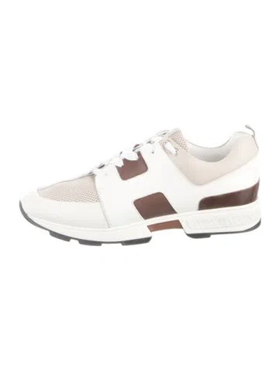 Pre-owned Hermes Match Sneakers In Multi