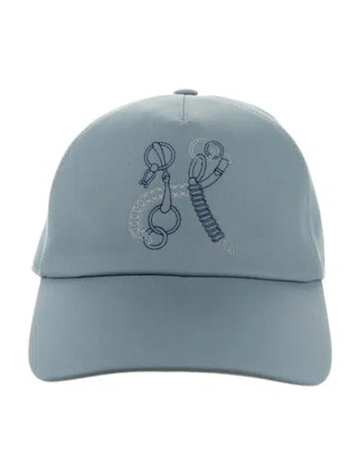 Pre-owned Hermes Max Unleashed Cap In Blue